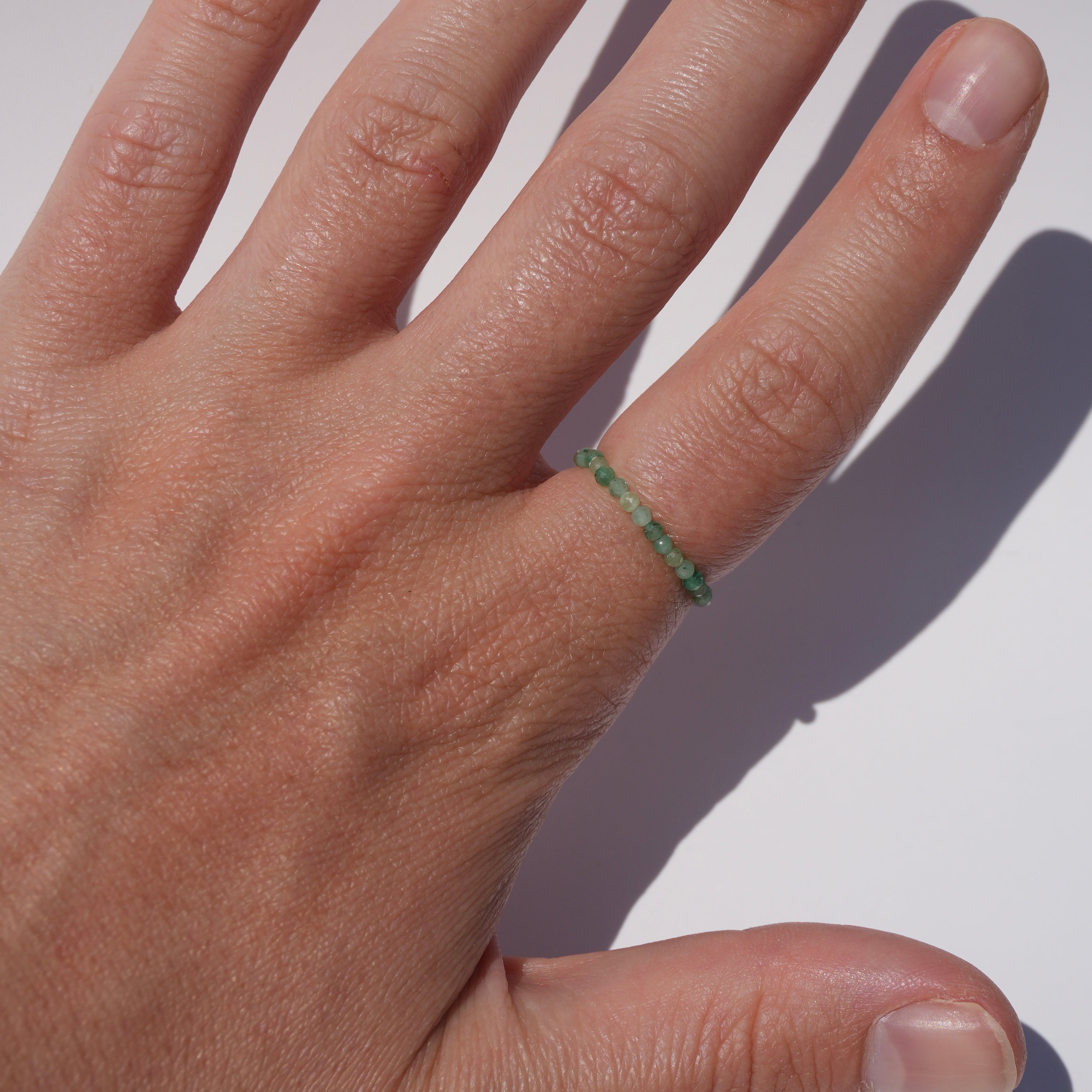 emerald ring (may birthstone)