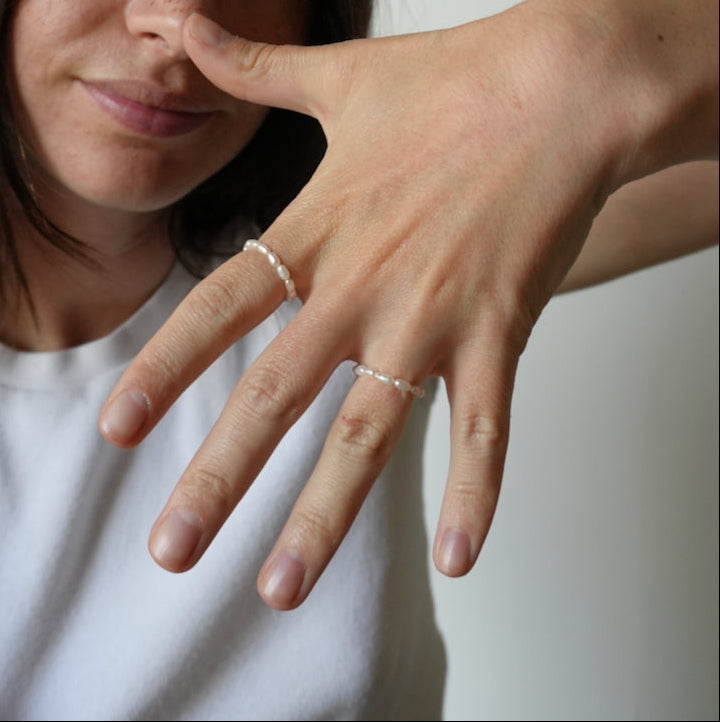 rice pearl ring