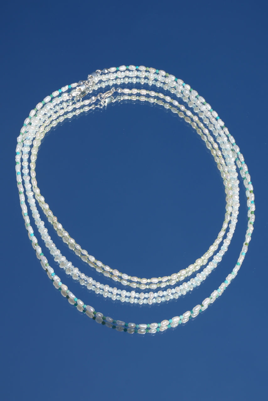 freshwater pearl & gemstone necklace