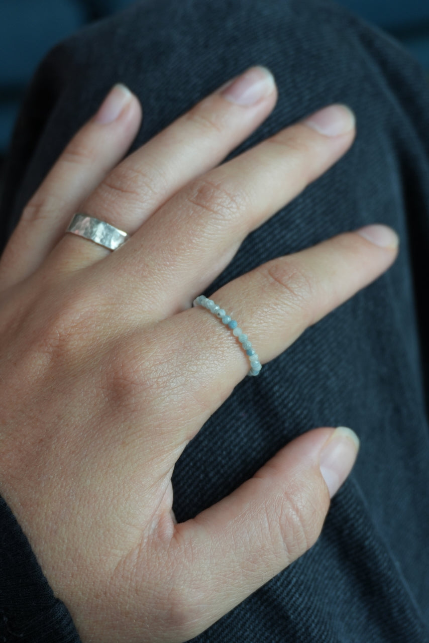 aquamarine ring (march birthstone)