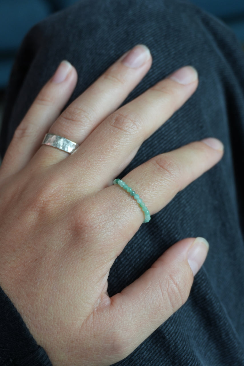 emerald ring (may birthstone)
