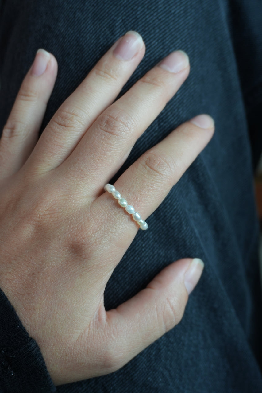 puffy pearl ring