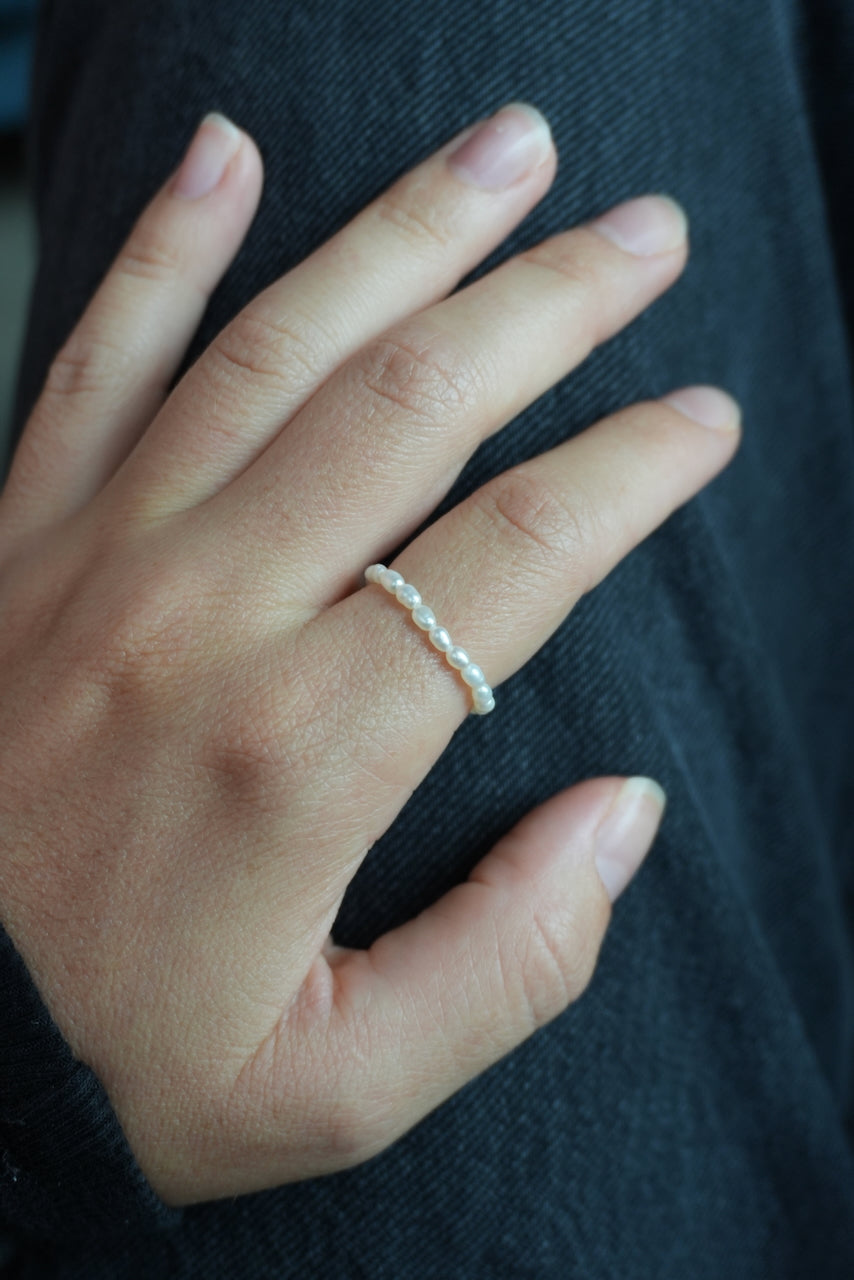 rice pearl ring