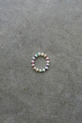 chunky pearl and gem ring