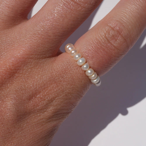 chunky pearl ring